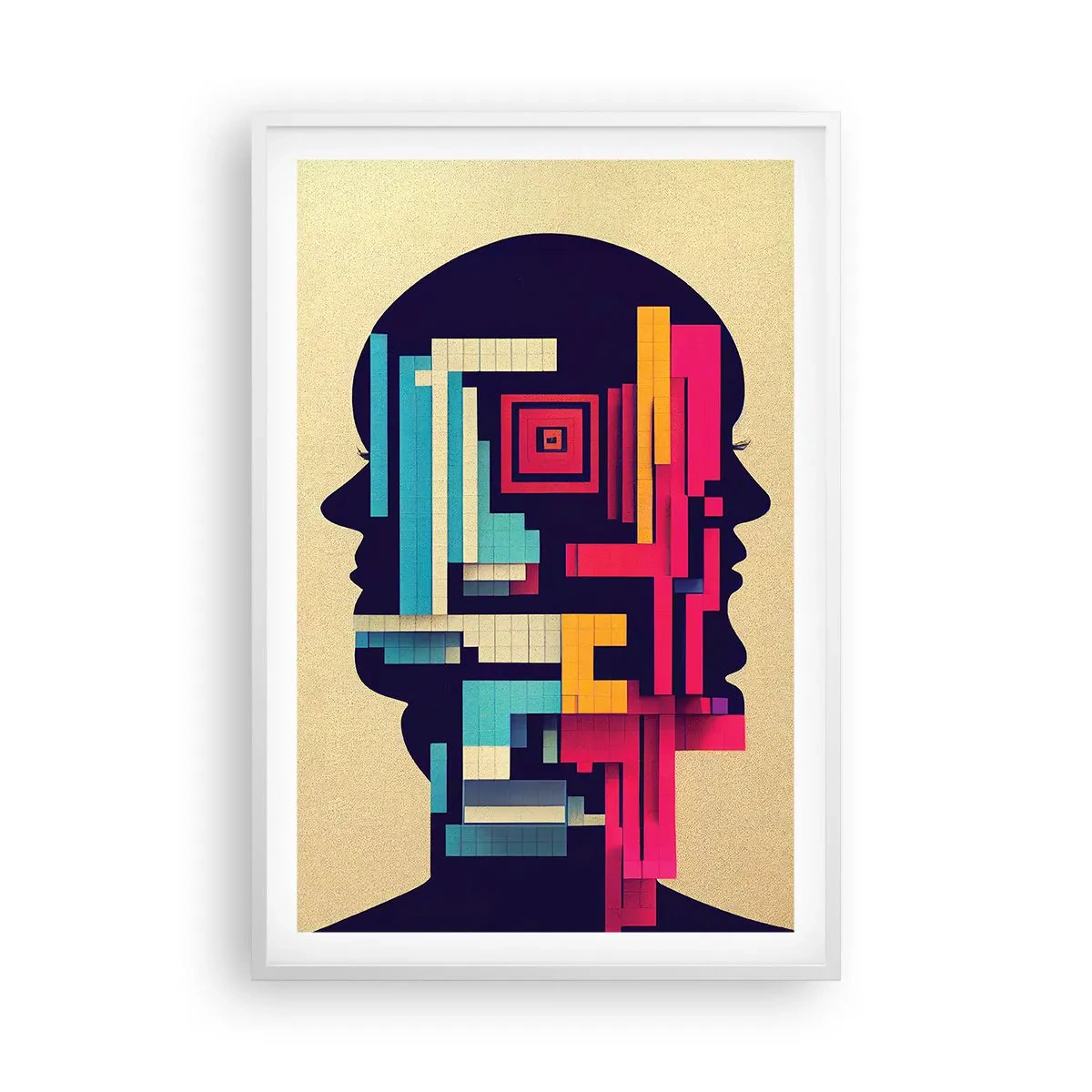 Plakat w białej ramie - Nowe więzi - 61x91 cm