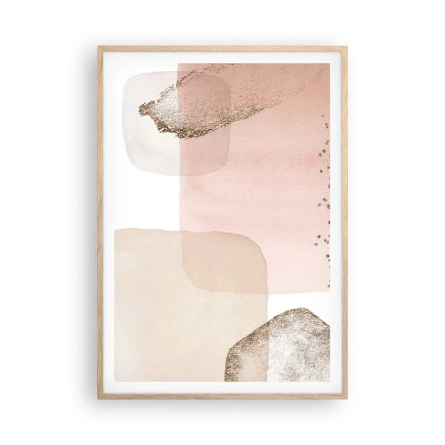 Plakat w ramie jasny dąb - Spojrzenie przez kolor - 70x100 cm