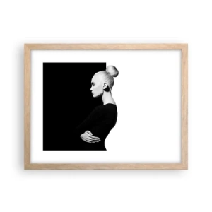 Plakat w ramie jasny dąb - Po prostu kobieta - 40x30 cm