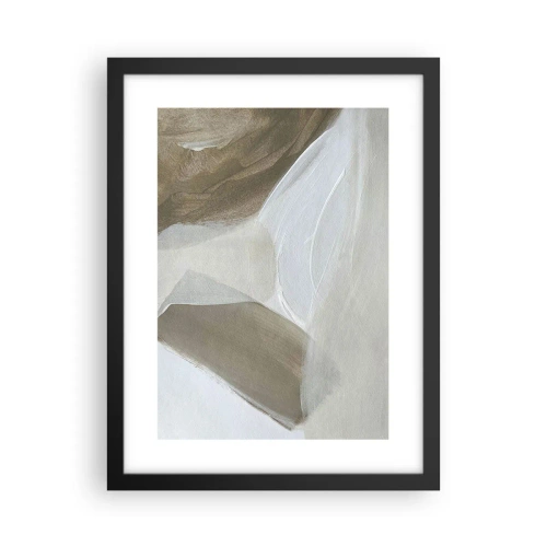 Plakat w czarnej ramie - Fala bieli - 30x40 cm