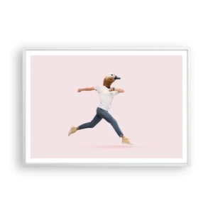 Plakat w białej ramie - Szczypta absurdu - 100x70 cm