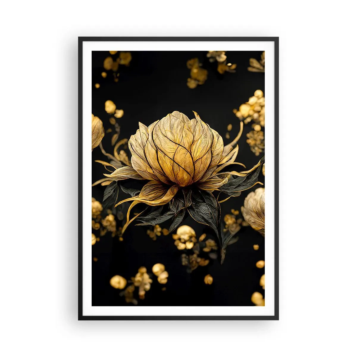 Plakat w czarnej ramie - Subtelna kruchość - 70x100 cm