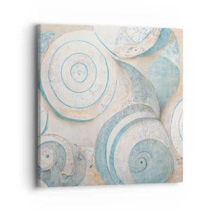 Obraz na płótnie - Co kryje muszla? - 40x40 cm