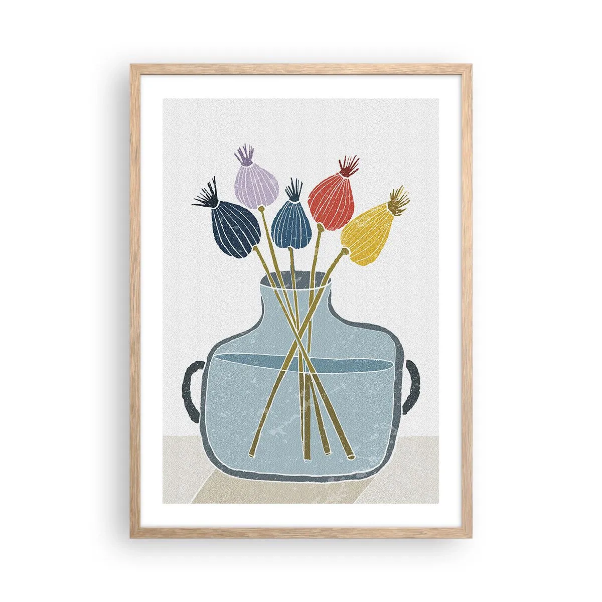 Plakat w ramie jasny dąb - Jak makiem zasiał - 50x70 cm