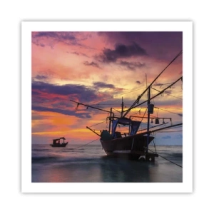 Plakat - Egzotyczny wieczór - 60x60 cm