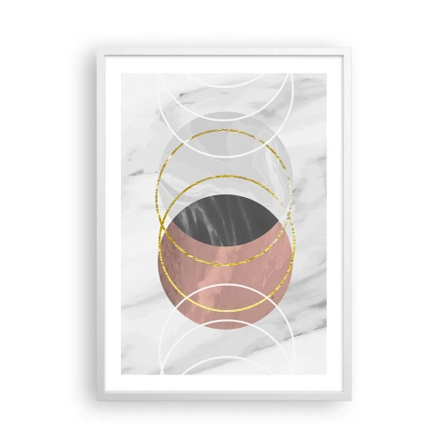 Plakat w białej ramie - Muzyka sfer - 50x70 cm