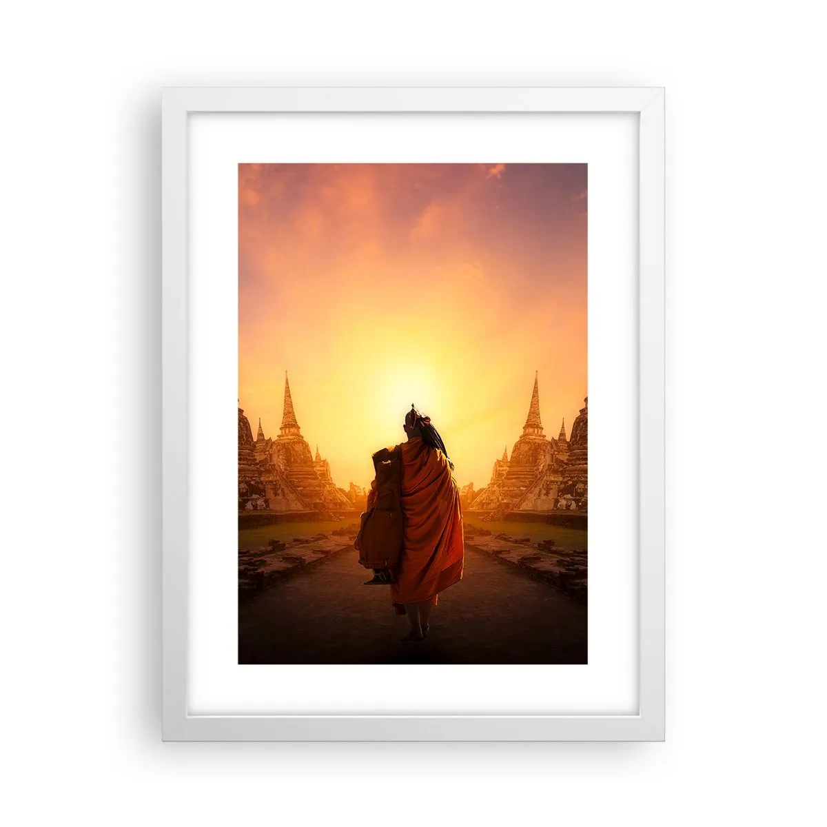 Plakat w białej ramie - W spokoju przez wieczność - 30x40 cm