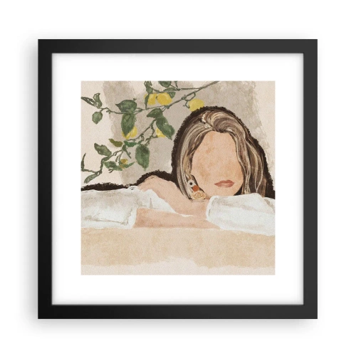 Plakat w czarnej ramie - Piękność południa - 30x30 cm