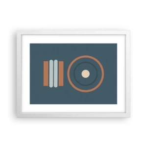 Plakat w białej ramie - Istota rzeczy - 40x30 cm