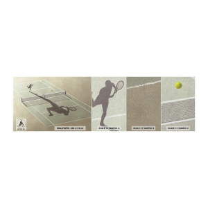 Fototapeta Próbka Premium Canvas - Pokonać siebie - Tenis, Korty, Sport - 100x30 cm
