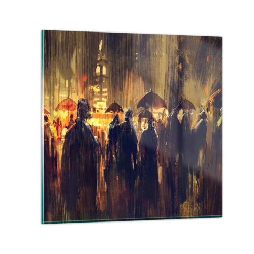 Obraz na szkle - Wyznawcy deszczu - 60x60 cm