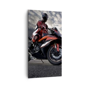 Obraz na płótnie - Mroczny jeździec - 55x100 cm