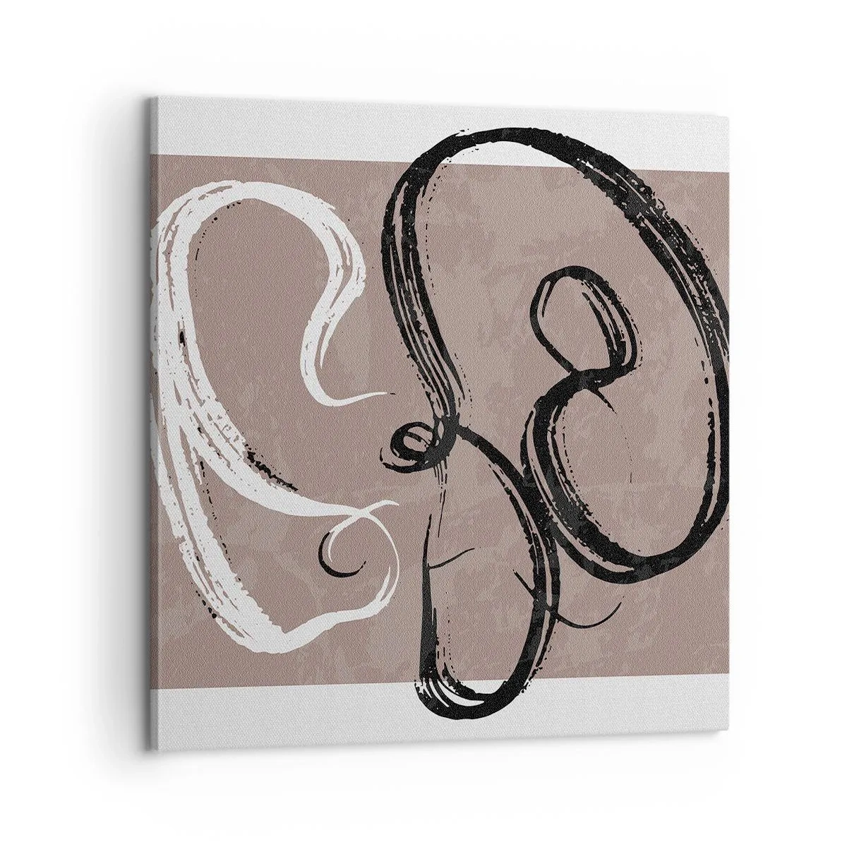 Obraz na płótnie - Kompozycja – poszukiwanie pełni - 60x60 cm