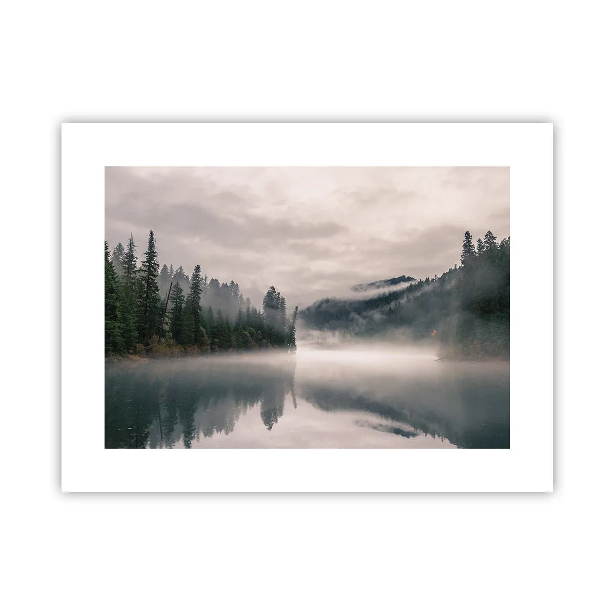 Plakat - W zadumie, we mgle - 40x30 cm