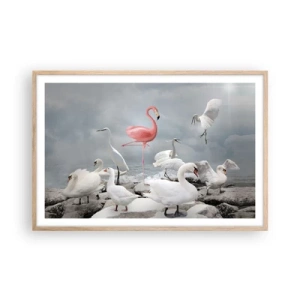 Plakat w ramie jasny dąb - Skąd się tu wziąłem? - 91x61 cm
