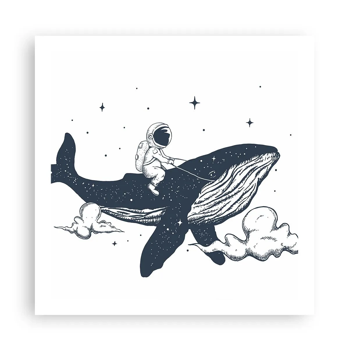 Plakat - Kosmiczna przygoda - 60x60 cm
