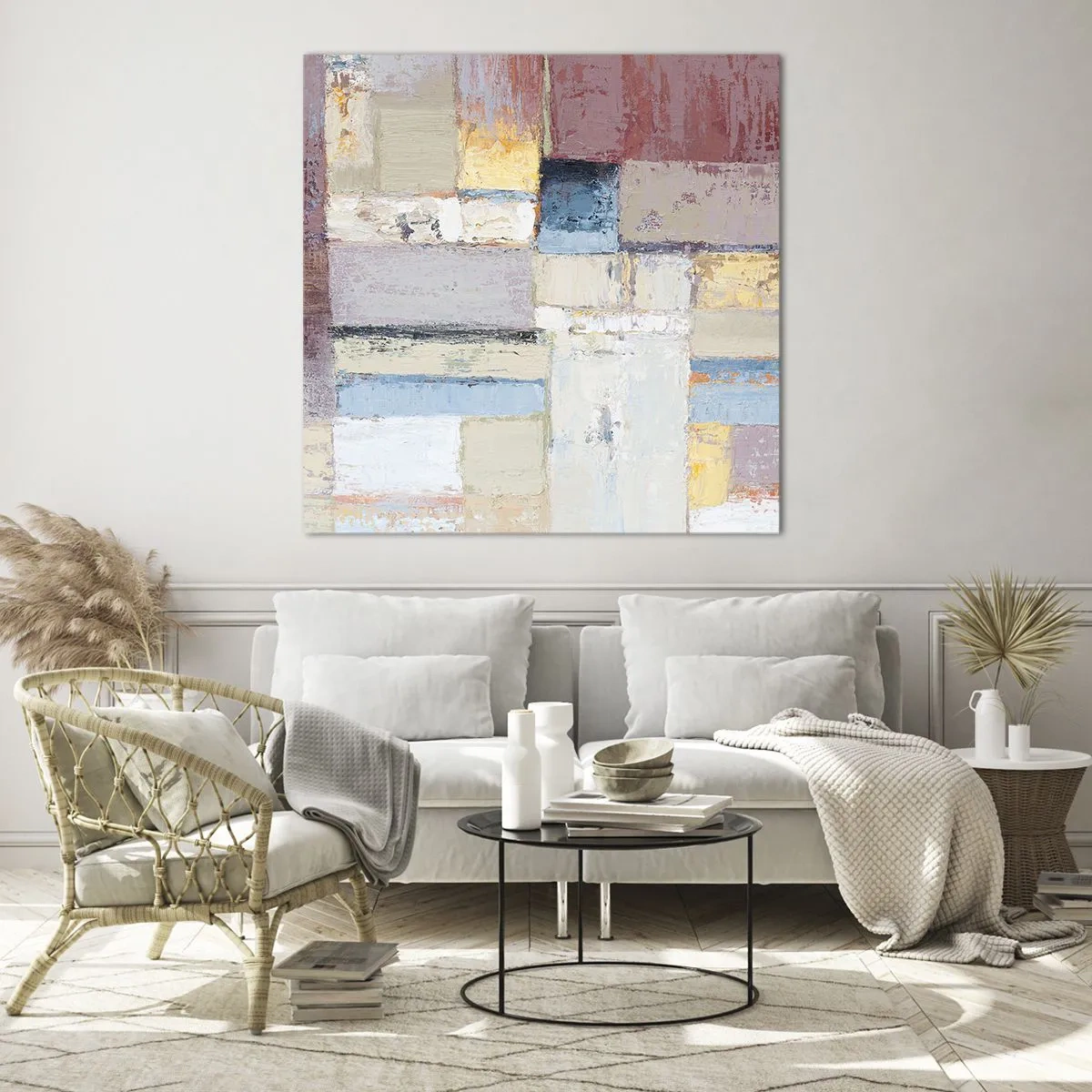 Obraz na szkle - Spokój geometrii - 30x30 cm