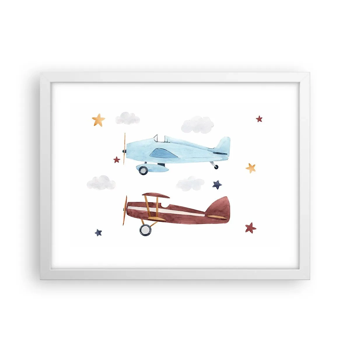 Plakat w białej ramie - Panie pilocie, czekamy! - 40x30 cm