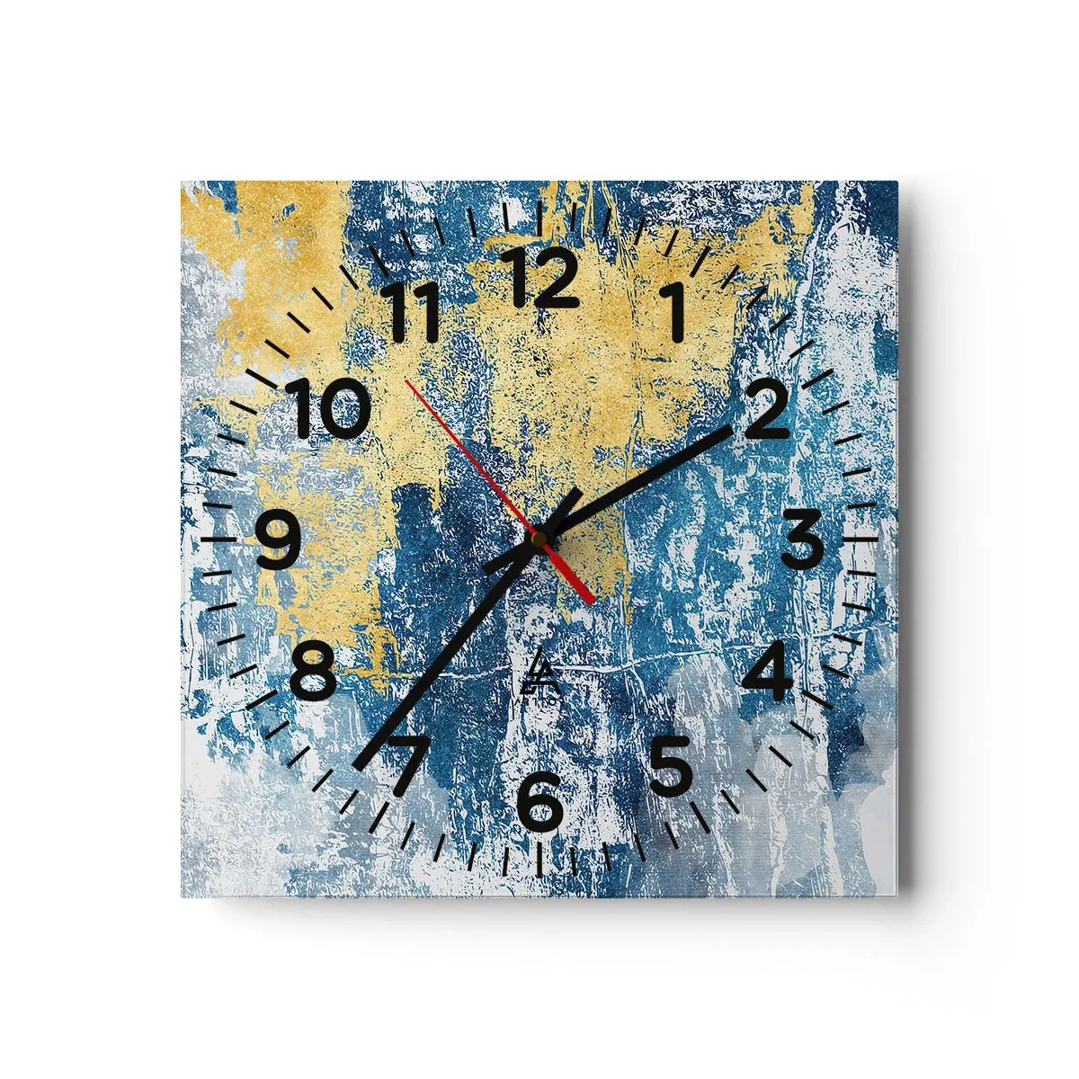 Zegar ścienny - Abstrakcja pełna pogody - 40x40 cm