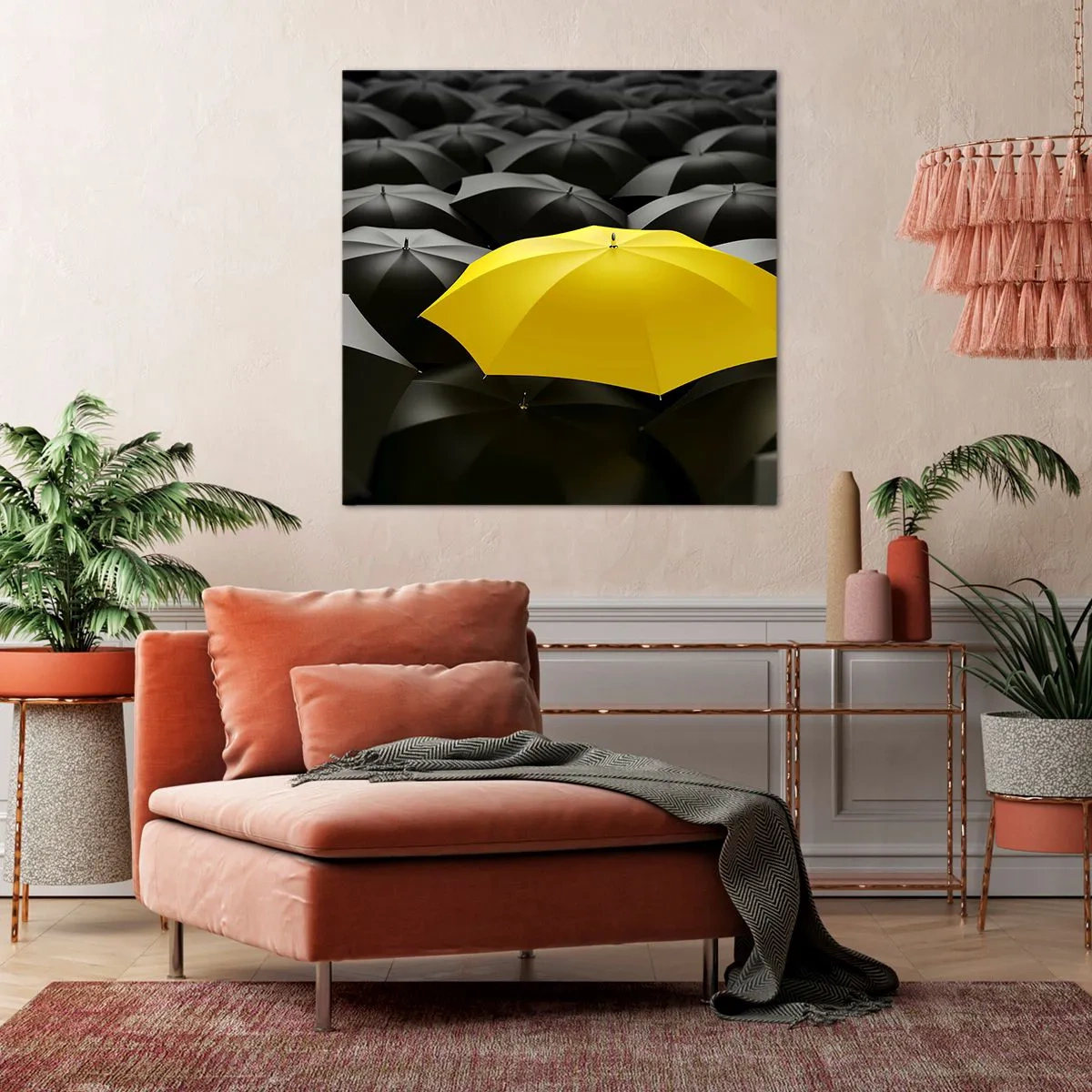 Obraz na płótnie - Żegnaj smutku - 60x60 cm