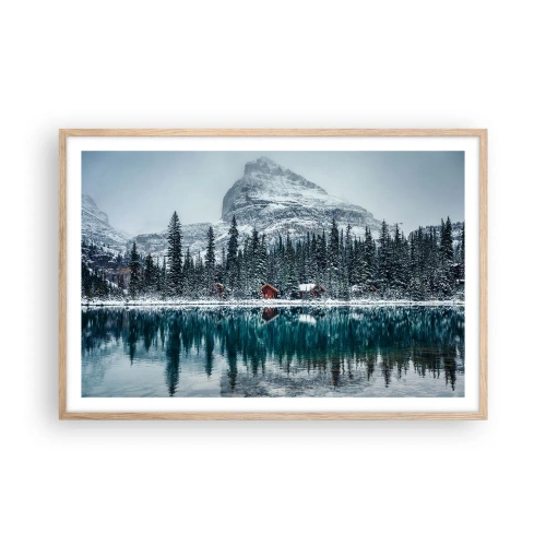 Plakat w ramie jasny dąb - Kanadyjskie zacisze - 91x61 cm