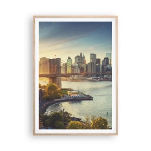 Plakat w ramie jasny dąb - Wielkomiejski świt - 70x100 cm