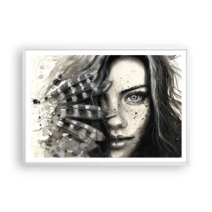 Plakat w białej ramie - Dzika piękność - 100x70 cm