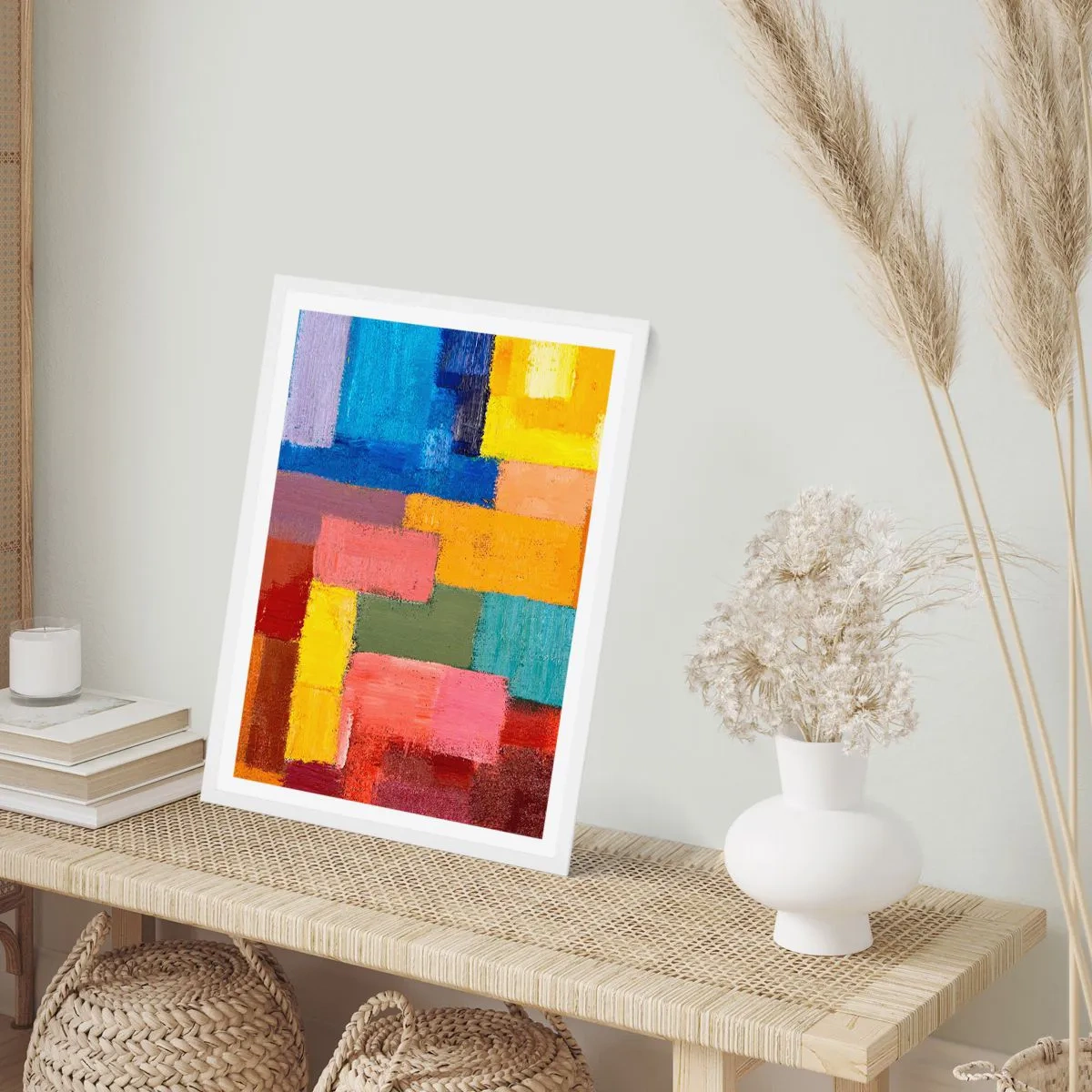 Plakat w białej ramie - Każdy inny, wszystkie barwne - 40x50 cm