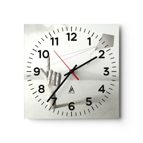 Zegar ścienny - Próba sił - 30x30 cm