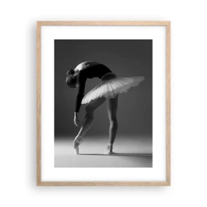 Plakat w ramie jasny dąb - Bella balerina - 40x50 cm