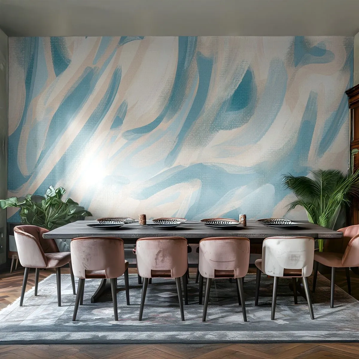 Fototapeta Standard Eco - Wiosenne powiewy - Sztuka, Jasny, Pastelowy - 400x280 cm