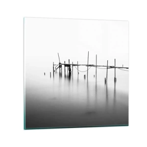 Obraz na szkle - A jeśli świata nie ma? - 30x30 cm