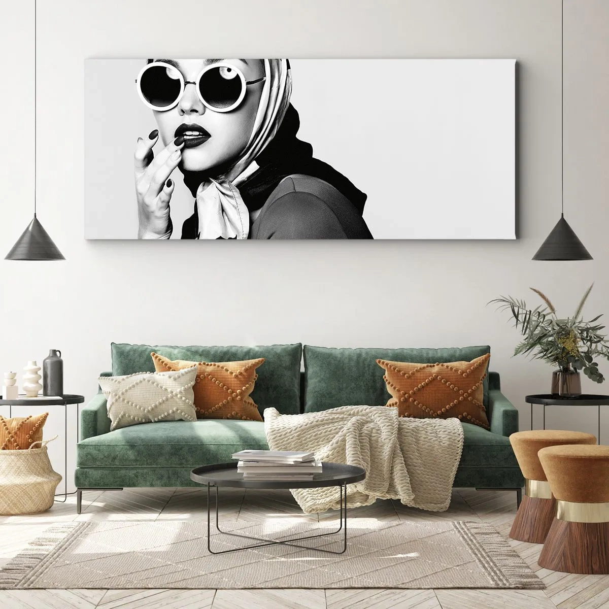 Obraz na płótnie - Pozdrowienia z lat 60. - 100x40 cm