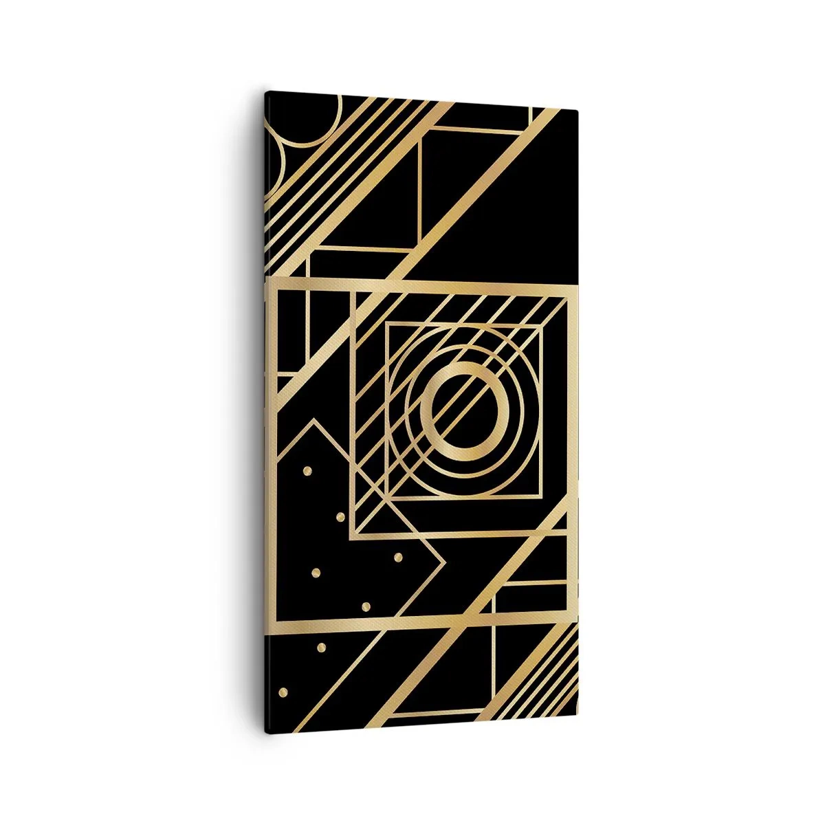 Obraz na płótnie - Złota geometria - 55x100 cm