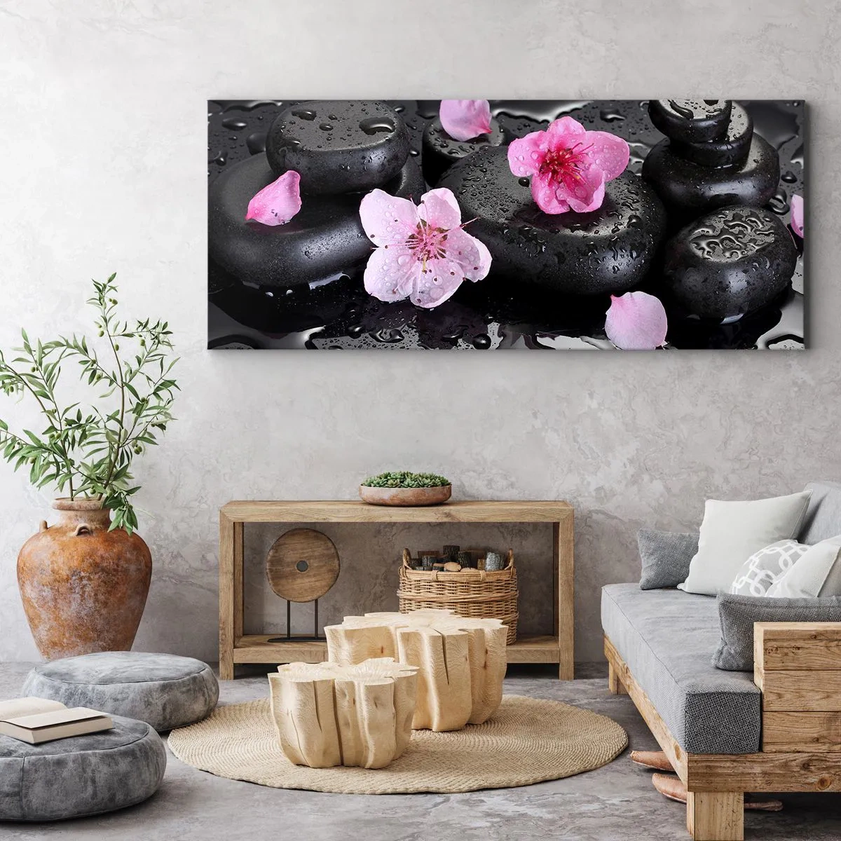 Obraz na płótnie - I kamień spada z serca - 100x40 cm