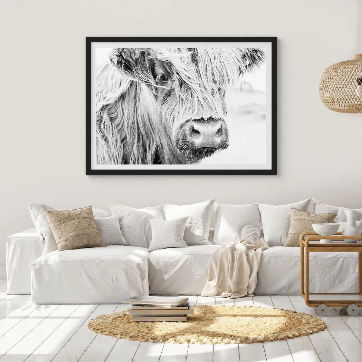 Plakat w czarnej ramie - Szkocka dzikość - 40x30 cm