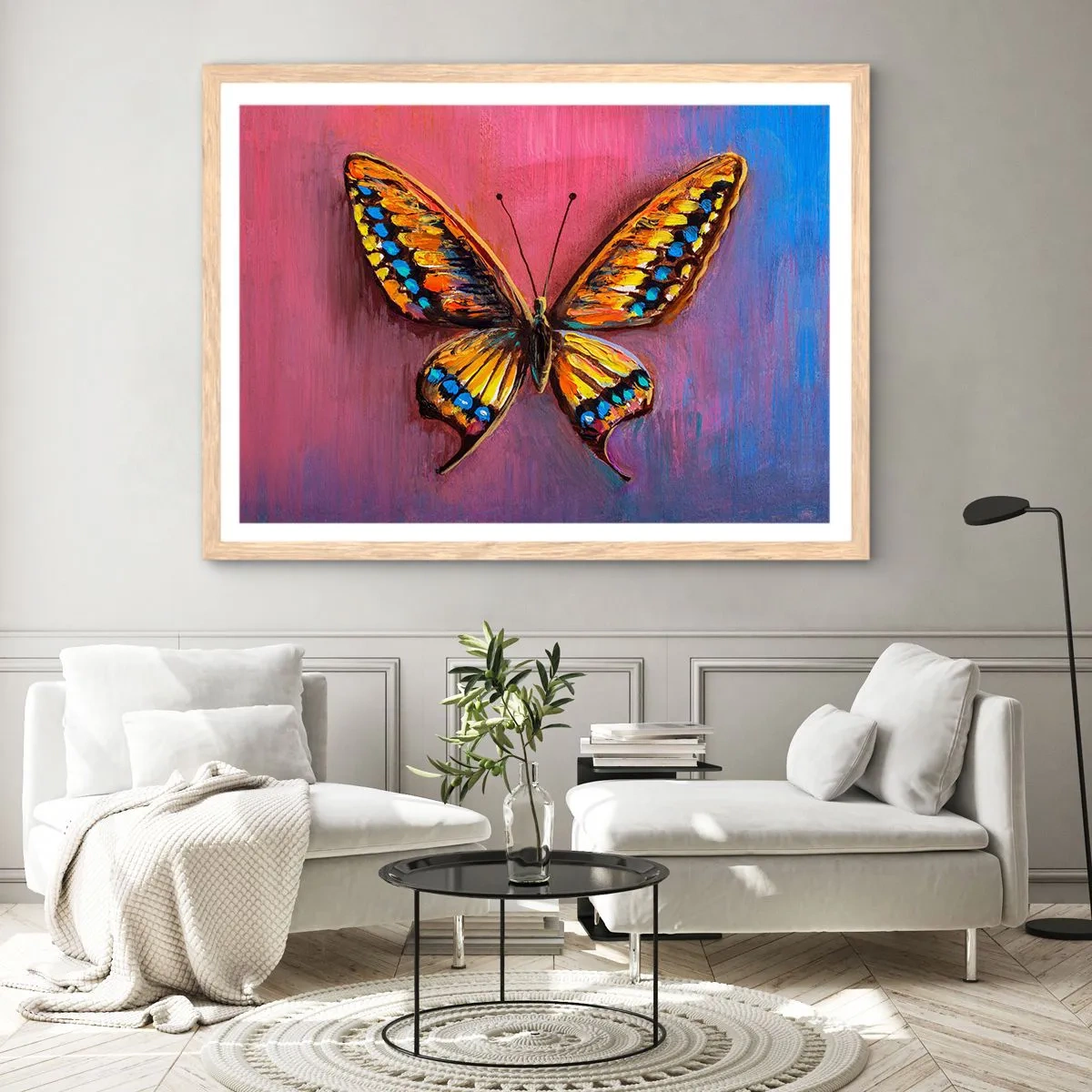 Plakat w ramie jasny dąb - Klejnot natury - 100x70 cm