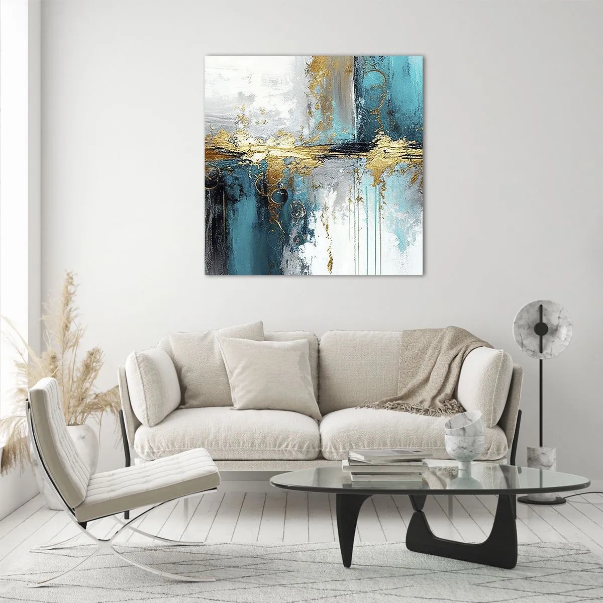 Obraz na szkle - Wszystko płynie - 60x60 cm