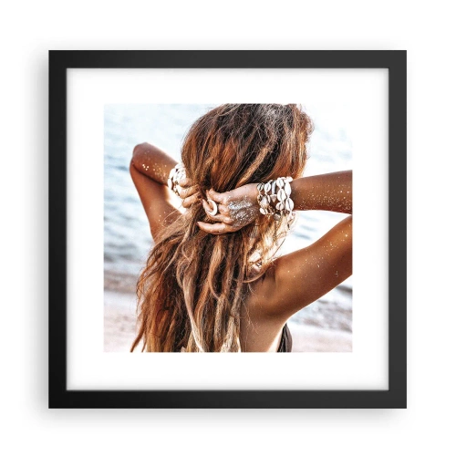 Plakat w czarnej ramie - Siostra wody i słońca - 30x30 cm