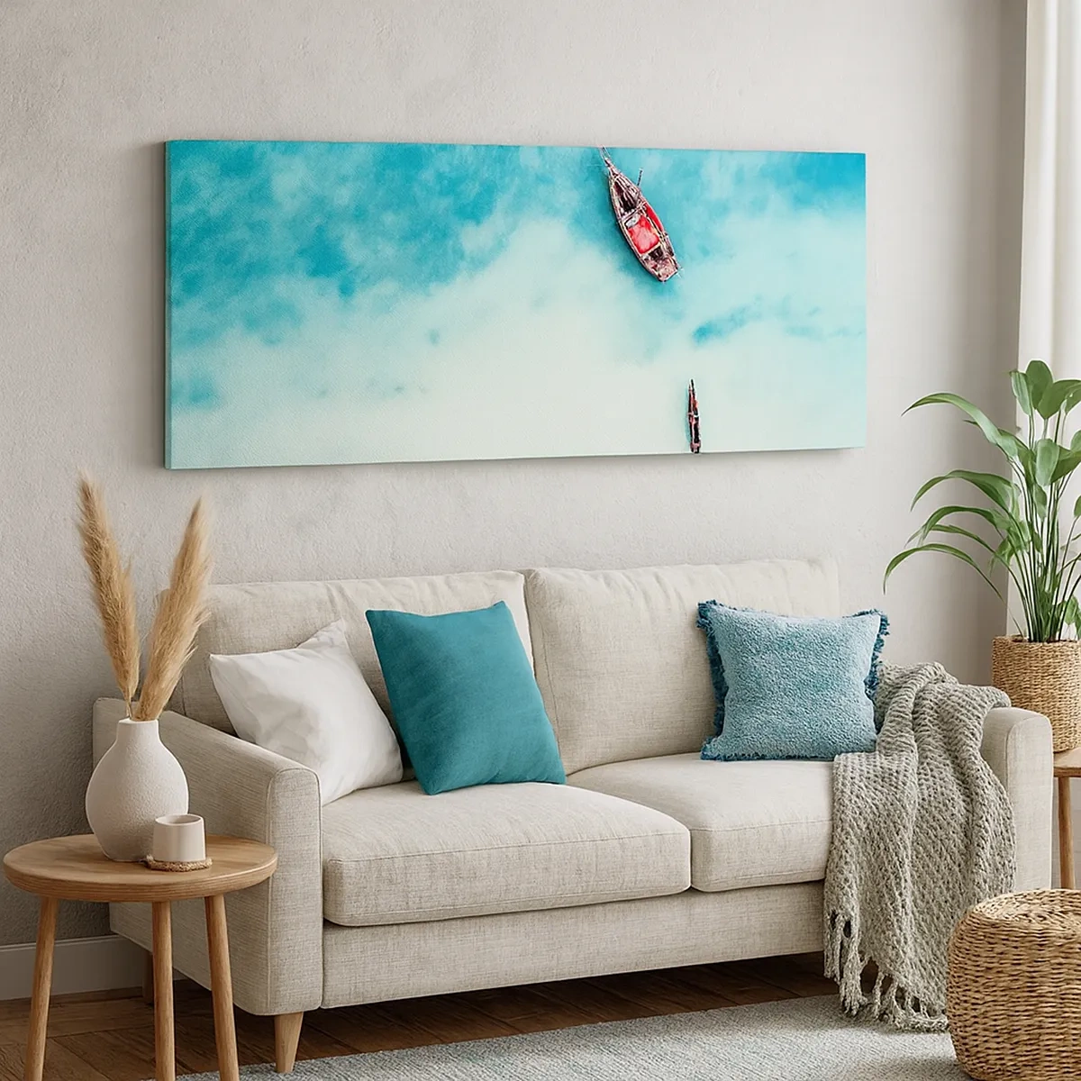 Obraz na płótnie - Bo na plażach Zanzibaru, kiedy nadmiar wód… - 30x30 cm