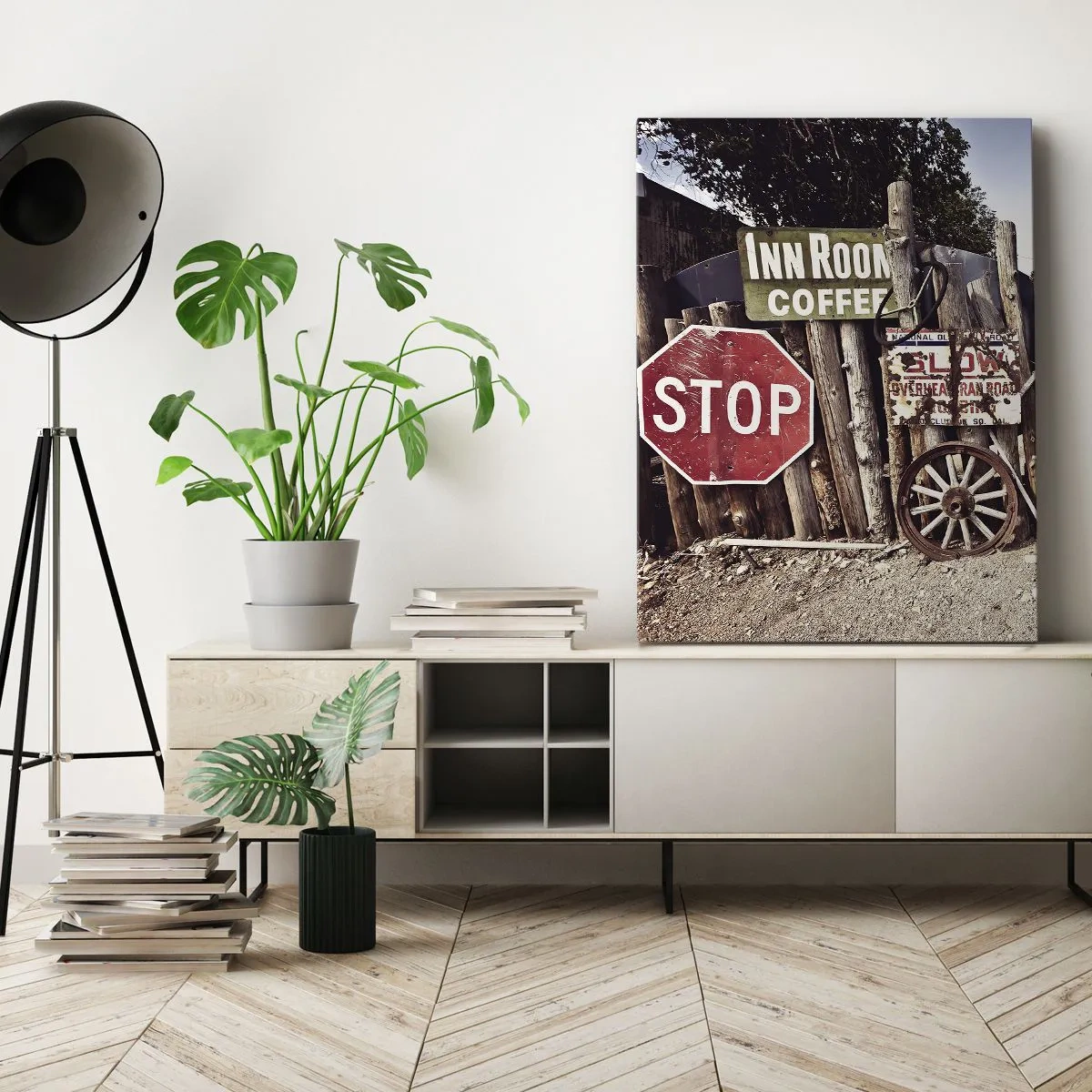 Obraz na płótnie - A czas się zatrzymał - 45x80 cm