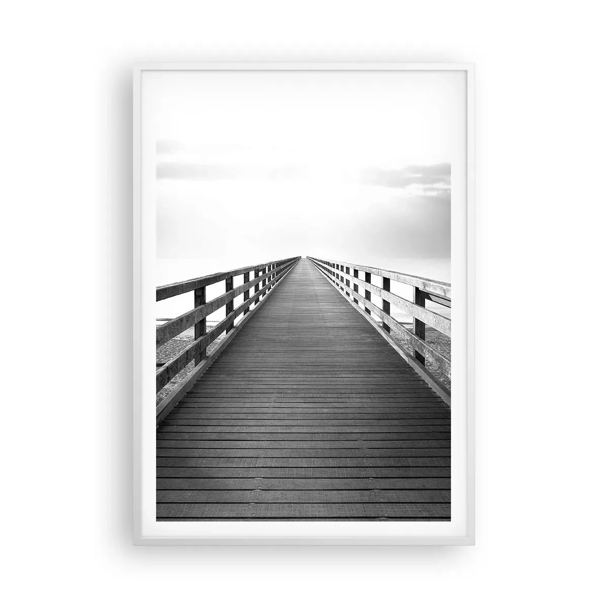 Plakat w białej ramie - W siną dal… - 70x100 cm