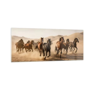 Obraz na szkle - Wolne jak wiatr - 100x40 cm