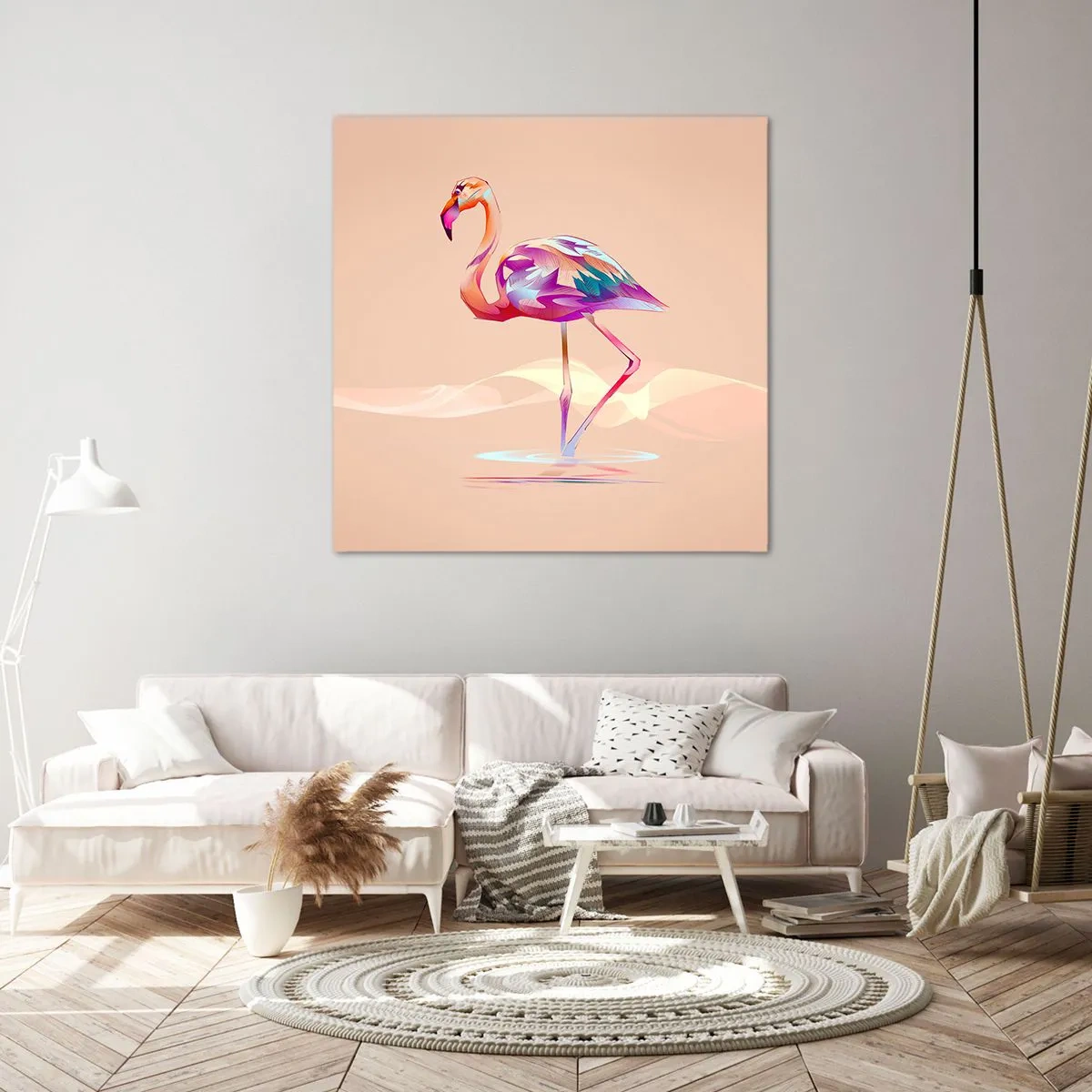 Obraz na płótnie - Ptak dobrych emocji - 40x40 cm