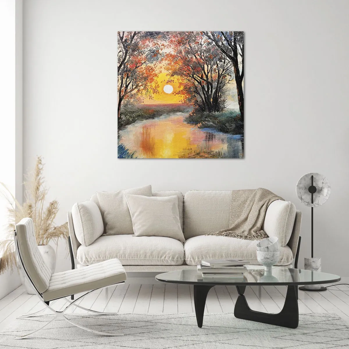 Obraz na szkle - Jesienne klimaty - 70x70 cm