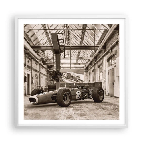 Plakat w białej ramie - Odpoczynek zwycięzcy - 60x60 cm