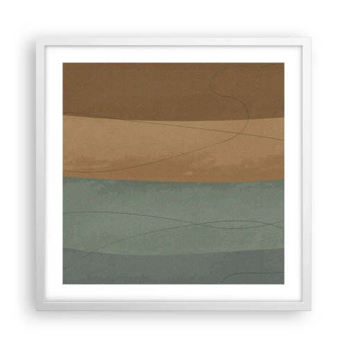 Plakat w białej ramie - Kompozycja horyzontalna - 50x50 cm