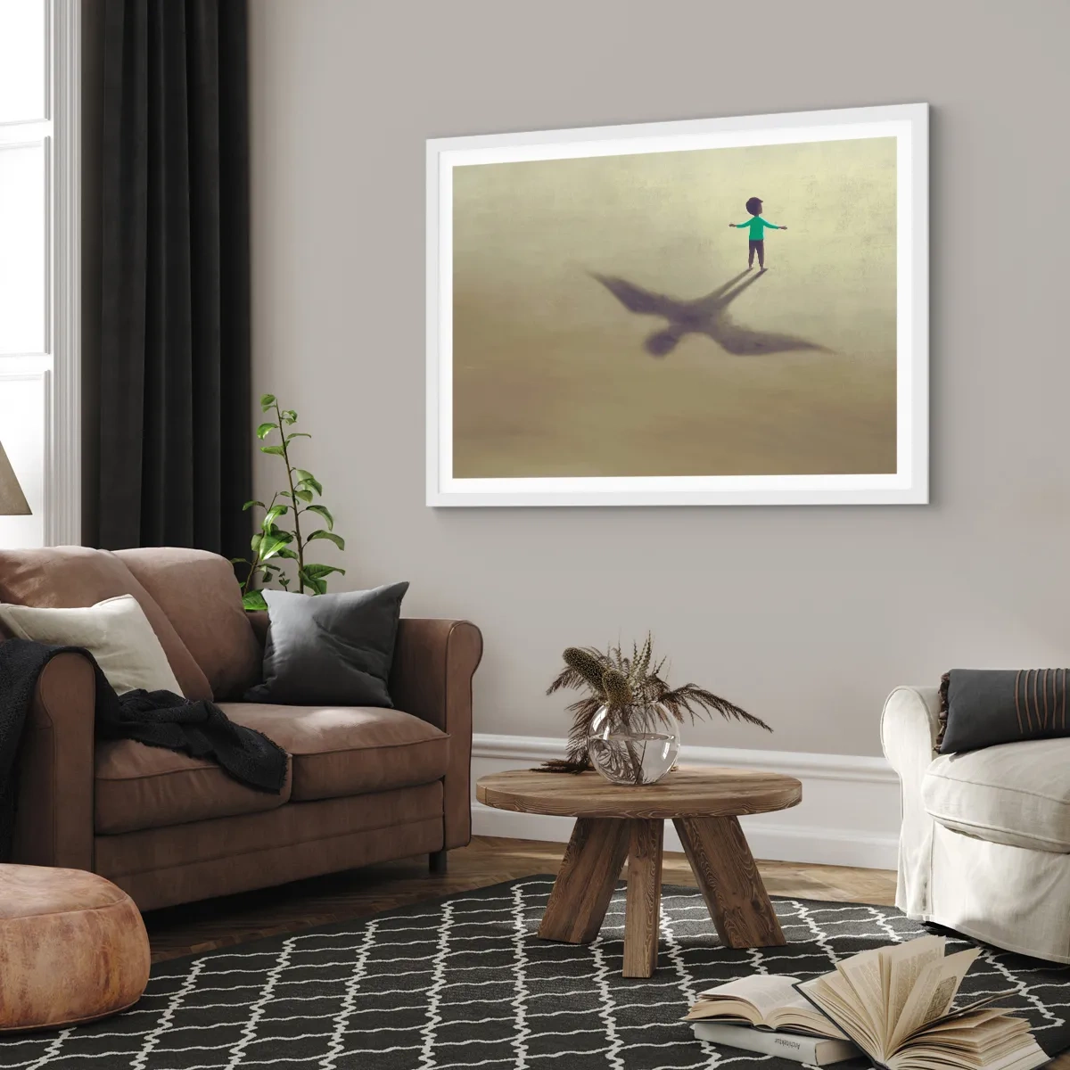 Plakat w białej ramie - Bohater przyszłości - 100x70 cm