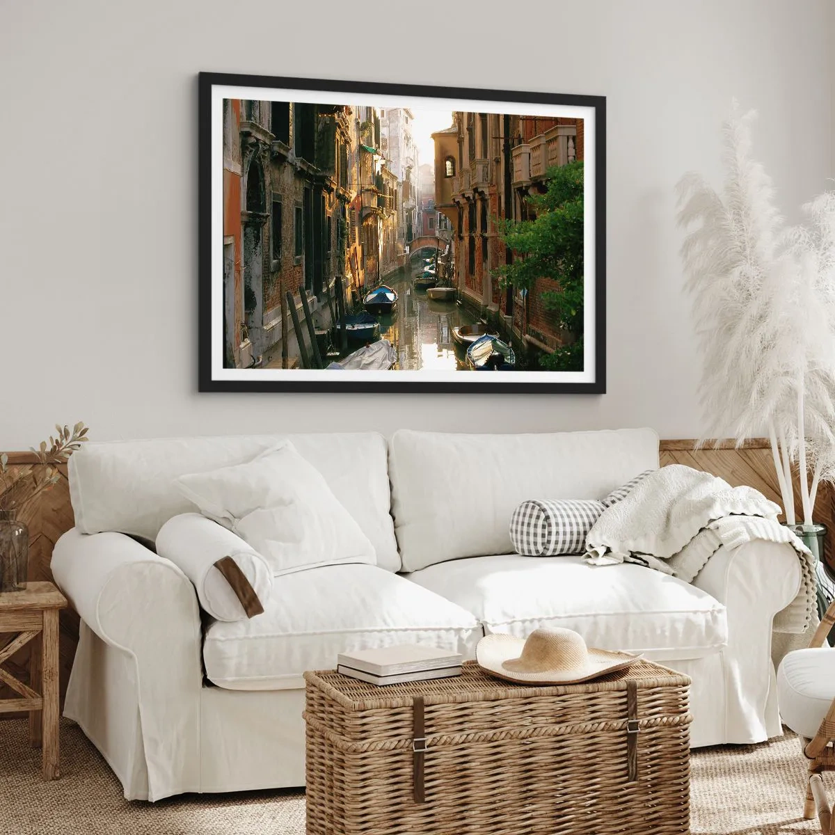Plakat w czarnej ramie - W weneckim zaułku - 40x30 cm