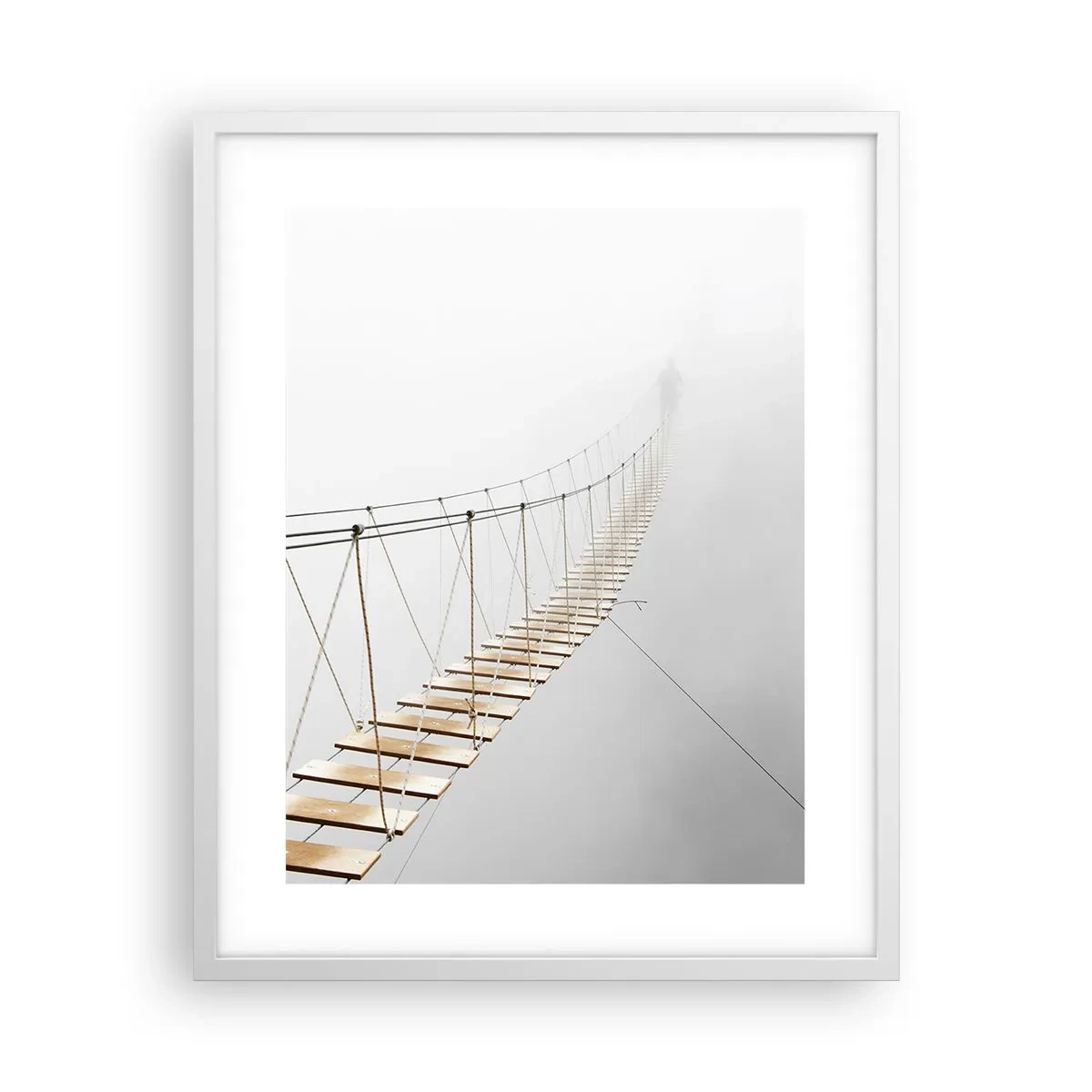 Plakat w białej ramie - Dokąd cię zaprowadzi? - 40x50 cm